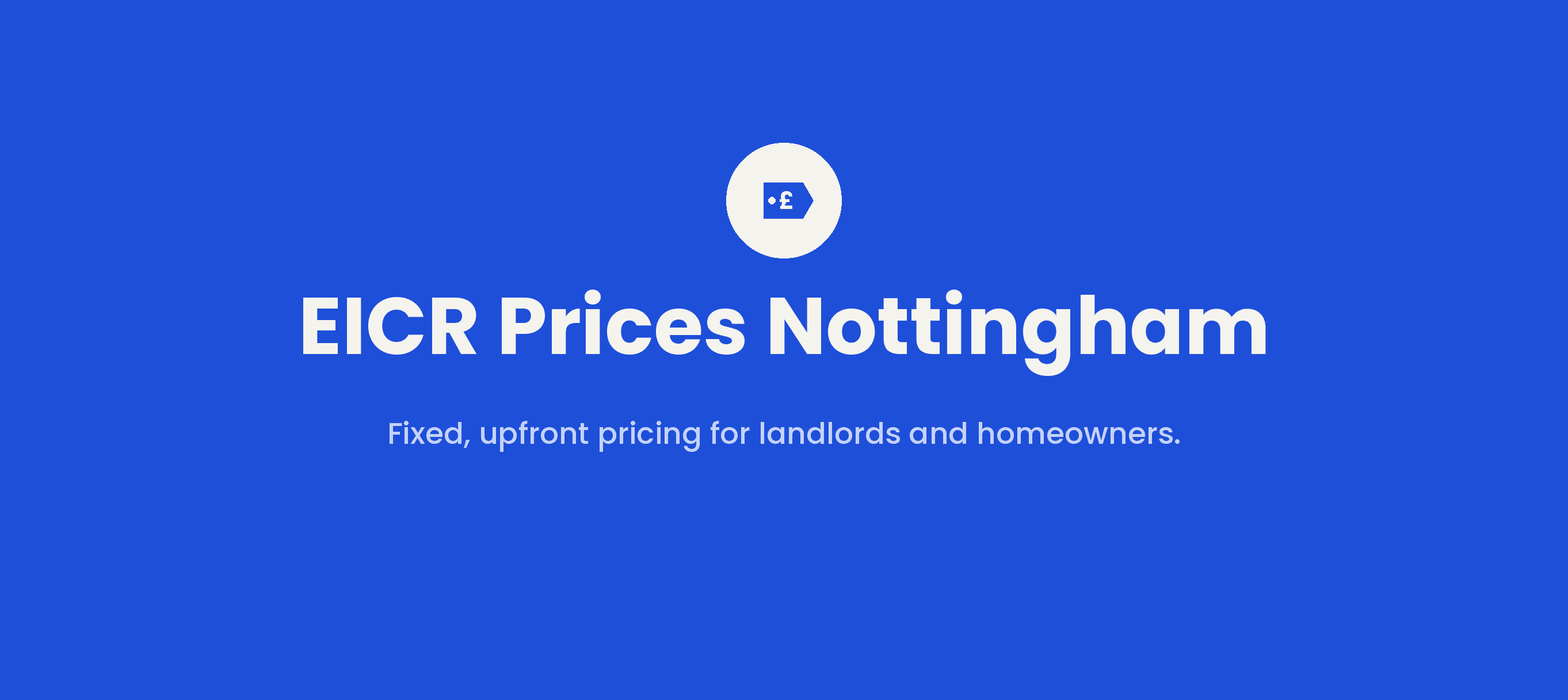How much does an EICR cost?