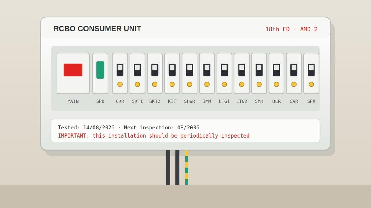 Consumer unit upgrade for an older semi-detached home