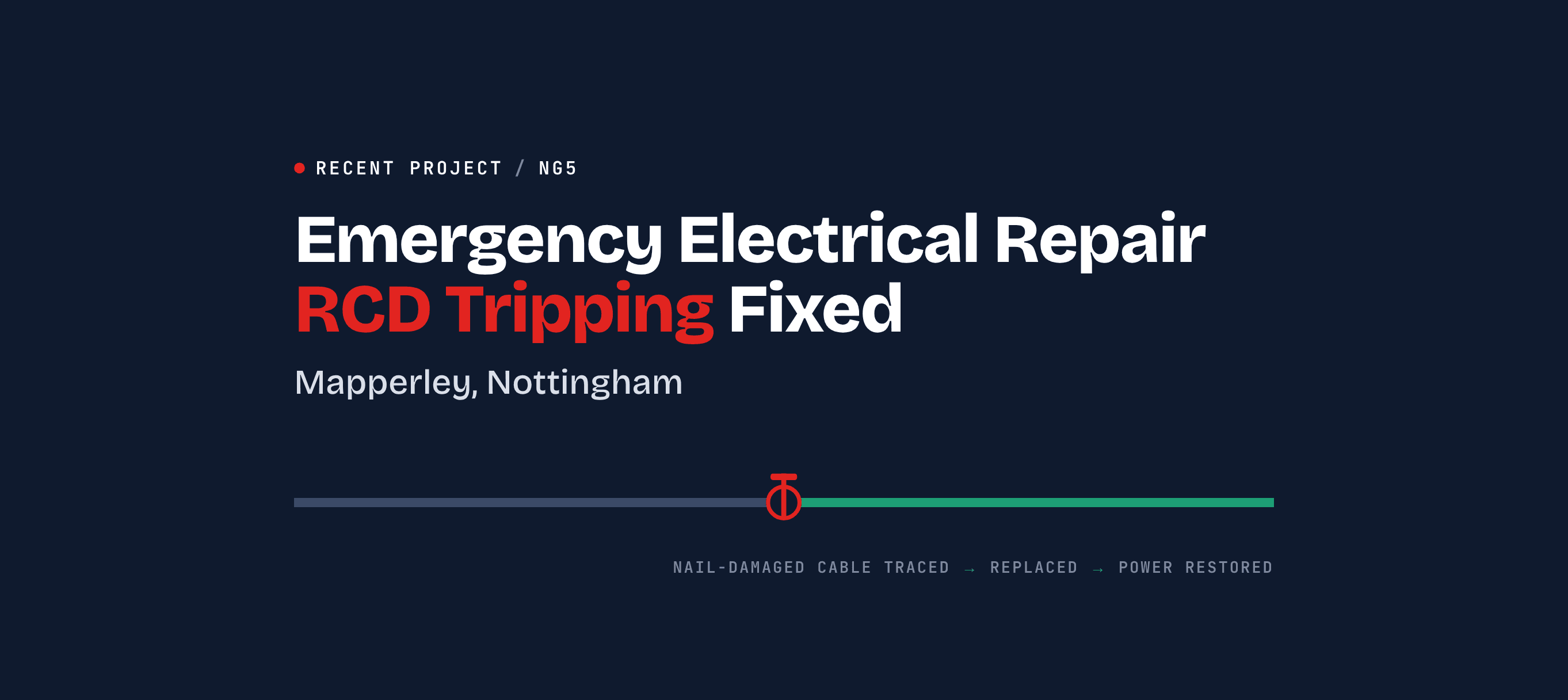 Emergency Electrical Repair in Mapperley, Nottingham: RCD Tripping Fault Traced and Fixed